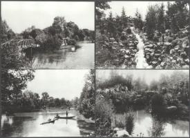 Kastélykertek 10 db fotó : Nádasladány, Vácrátót, Gács, hátoldalon feliratozott 18x13 cm