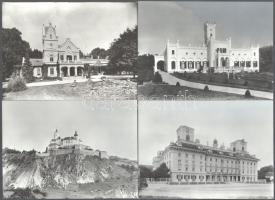 cca 1970 35 db kastélyfotó magyar kastélyokkal: Keszthely, Fraknó, Nádasldány, Lesencetomaj, stb. 24...
