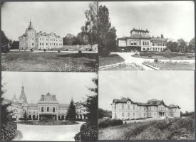 cca 1970 35 db kastélyfotó magyar kastélyokkal: Keszthely, Fraknó, Nádasldány, Lesencetomaj, stb. 24...