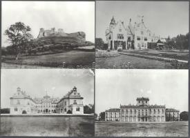 cca 1970 35 db kastélyfotó magyar kastélyokkal: Keszthely, Fraknó, Nádasldány, Lesencetomaj, stb. 24...