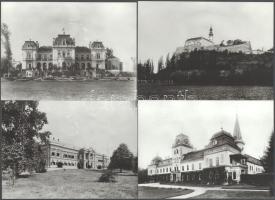 cca 1970 35 db kastélyfotó magyar kastélyokkal: Keszthely, Fraknó, Nádasldány, Lesencetomaj, stb. 24...