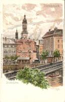 Innsbruck bridge litho s: Strützel