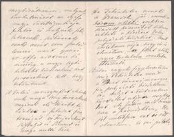 1876 Csabrendek, chernelházi Chernel Olivér (1839-1888) Zala vármegye főszolgabírájának autográf lev...