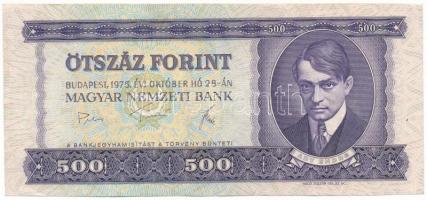 1975. 500Ft "E 280 068664" T:F erős papír Adamo F41