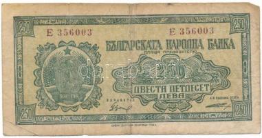Bulgária 1948. 250L "E 356003" T:F,VG Bulgaria 1948. 250 Leva "E 356003" C:F,VG Krause P#76
