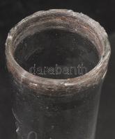 Befőttes üveg és palack. Zemplén, 19. sz. második fele, palack szája (készítésből eredően?) pattogzo...