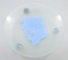 Loy Allen design kínáló, jelzett, belseje kopott, d: 31 cm