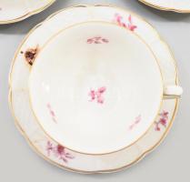 1919-1935 Rosenthal lilavirág mintás 104 részes étkészlet. 12 darab nagytányér d: 26 cm - 6 darab mé...