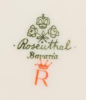 1919-1935 Rosenthal lilavirág mintás 104 részes étkészlet. 12 darab nagytányér d: 26 cm - 6 darab mé...