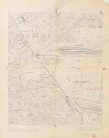 cca 1904 Erzsébetváros, Józsefváros és környékének térképe. Bp. Székesfőv. nyomda, 1:5000 45x59 cm Hajtva.