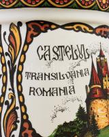 Dracula ábrázolásával sörös korsó, hibátlan, m: 17 cm