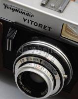Voigtlander Vitoret fényképezőgép, Voigtlander Color-Lanthar 2.8/50 objektívvel, tokjában