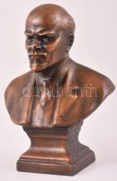 Vlagyimir Iljics Lenin büszt. Bronzírozott fém, m: 16 cm