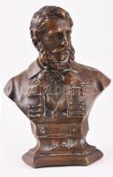 Kossuth Lajos antik réz büsztje, m: 14 cm