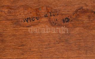 5 db antik fa festőpaletta. 34 cm ig