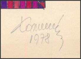 Koppány Frigyes (?-?): Geometrikus formák, 1978. Filctoll, papír, jelzett, kartonra kasírozva. 16x16...