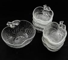 Alma alakú 6 személyes köretes készlet, h. 13-19 cm