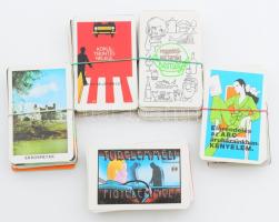 Retró kártyanaptár tétel: kb. 250 db vegyes kártyanaptár, változatos témában, közte egyformákkal