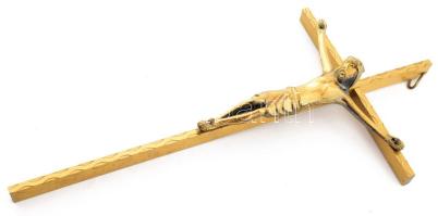 Réz feszület, 24x13 cm