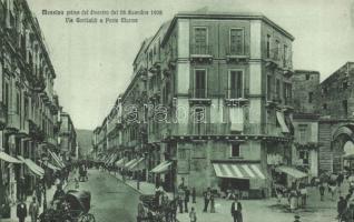 Messina Garibaldi street and Marina gate before the 1908 disaster