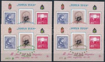 1996 Pannonhalma 4 db-os emlékív garnitúra (18.000)
