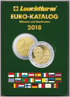 2018. "Leuchtturm Euro - Katalog Münzen und Banknoten 2018" - német nyelvű, Euro érmékről (beleértve a forgalmi és emlékérméket is) és bankjegyekről szóll katalógus, újszerű, alig használt állapotban