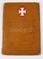 1907 Fehér Kereszt Orsz. Lelenczház Egyesület naptára. Dombornyomott egészvászon kötésben. Dárday Aladár könyvkötészetéből. Benne pl. az országos vásárok jegyzékével. Sérült vászonkötés, beírásokkal.