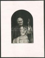 Simon Zoltán (1950-): II. János Pál. Rézkarc, papír, jelzett. 18x11,5 cm