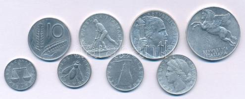 Olaszország 1948-1956. 1L-10L Al (8xklf) T:AU-VF
Italy 1948-1956. 1 Lira - 10 Lire Al (8xdiff) C:AU...