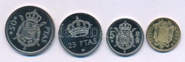 Spanyolország 1979. 1P - 50P "I. János Károly" (4xklf) kapszulákban T:AU (eredetileg PP)
...