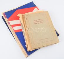 cca 1960-2000 Vegyes könyv témájú kiadványok: könyvtári ismeretek, ünnepi könyvhét prospektusok, Könyvvilág folyóirat egy száma, stb., vegyes állapotban