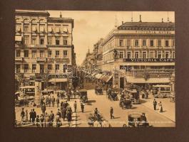 cca 1900-1910 Album von Berlin, Charlottenburg und Potsdam, német városképes album 36 db fekete-fehé...