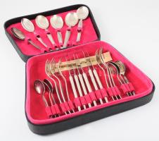 6 személyes 24 részes evőeszköz készlet, tartójában
