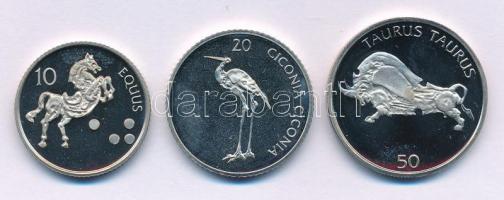 Szlovénia 2005. 10T Cu-Ni + 20T Cu-Ni + 50T Cu-Ni mindhárom kapszulában T:AU (eredetileg PP) kis pat...