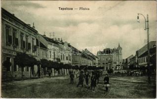1918 Tapolca, Fő utca, üzletek. Gerő Adolf kiadása (EK)