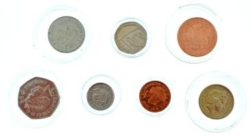 Nagy-Britannia 2011-2012. 1p-1P (7xklf) mind kapszulában T:UNC,AU kis patina United Kingdom 2011-2012. 1 Penny - 1 Pound (7xdiff) all in capsules C:UNC,AU small patina