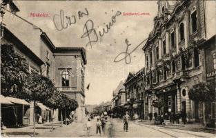 1906 Miskolc, Széchenyi utca, üzletek. Gedeon András kiadása (EB)