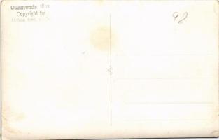 Győr, díszmagyarban, ünnepség. Dobos photo (ragasztónyom / glue mark)