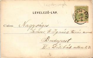 1904 Kápolnásnyék, Nyék; Tűzoltó szertár, községháza; Wessely Zsigmond kiadása (EK)