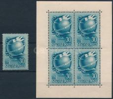 1948 Bélyegnap bélyeg és kisív (9.500)