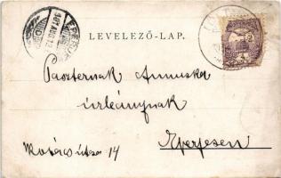 1901 Királylehota, Králova Lehota; Stróbl villa. Kunstadter Vilmos kiadása / villa (r)