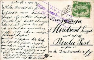 1915 Constantinople, Istanbul; Ausmarch der Truppen über die Galatabrücke / military marching, bridg...