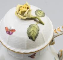 Herendi Rothschild mintás teás kanna, jelzett, hibátlan, m: 21 cm