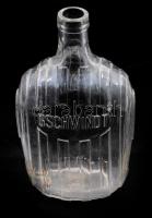 Gschwindt likőrös üveg, hibátlan, m: 22 cm