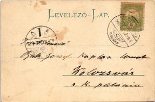 1906 Székelyudvarhely, Odorheiu Secuiesc; Római katolikus templom és főgimnázium. Márk Testvérek kia...