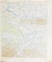 cca 1920 Besztercebánya (Banská Bystrica) és Szávaszentdemeter (Sremska Mitrovica) környékének térké...