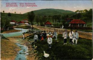 1915 Deliatyn, Delatyn; Góra Stryhorczyk / square, folklore (EM)