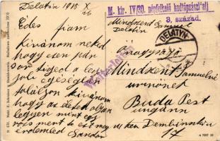 1915 Deliatyn, Delatyn; Saliny (skladownia) / salt factory, storage + "M. kir. IV/30. népfelkel...