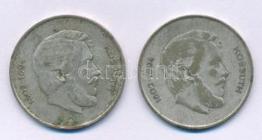 1947. 5Ft Ag "Kossuth" (2x) T:F patina
Adamo F8.1