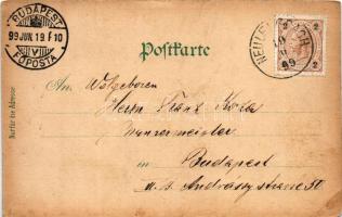 1899 (Vorläufer) Neulengbach, Rathaus, Westbahn, Villa Schmalz, Pracht Gasthaus Garte mit Glassalon,...